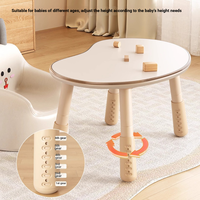 Table d'étude en bois réglable en hauteur avec design tendance pour l'apprentissage et la lecture à domicile des bébés et des enfants dans la salle d'étude