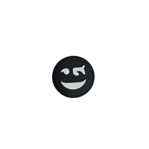 Patch en caoutchouc souple PVC personnalisé avec emoji, 30 mm, à coudre sur vêtements, chapeaux, chaussures - Product Image 4