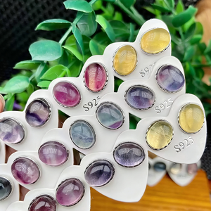 ขั้นต่ำ 10 คู่ต่อแบบ ไม่คละแบบ |   ต่างหูเพชรพลอยธรรมชาติขายส่ง เงินแท้ 925 ตัวเรือนโลหะผสม ของขวัญแต่งงาน - Product Image 4