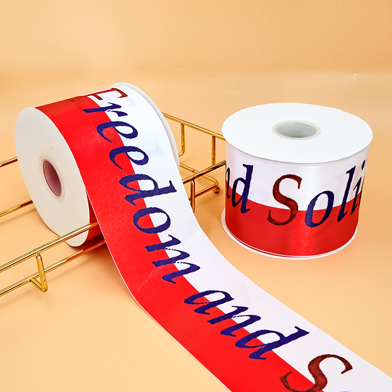 24H Sample Service Custom Printed Ribbon Ribbons for Bows Festival Decorations Branded Ribbon Ribbons with logo Source Factory
