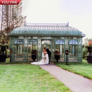 Victoriaanse stijl ijzeren kas tuinpaviljoen tuinhuisjes glazen trouwglazen huis - Product Image 5