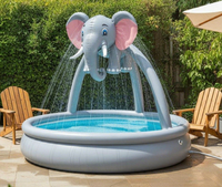 Aufblasbare PVC-Schwimmbecken für Kinder im Garten, tragbar, Tiermotiv