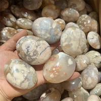 Nouveautés : Décorations en cristal d'agate florale, pierre de palmier en agate de fleur de cerisier naturelle à vendre