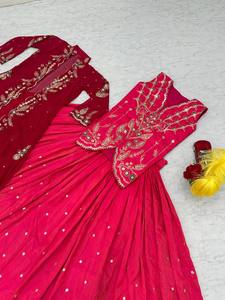 Most Selling Designer Lehenga Choli with <b>Shrug</b> <b>for</b> <b>Women</b> Ethnic Fusion Wear <b>for</b> Wedding Festival Party Available <b>For</b> Sale - Product Image 3