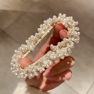 पूर्ण मोती बेड्स बालों के बाल स्क्रूंचिस वाले बालों के बाल कछुओं के बालों के बाल संबंध - Product Image 4