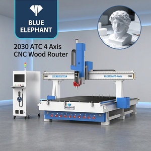Meilleure machine de fraisage CNC 3D à 4 axes ATC 2030 avec broche pneumatique de 9 kW pour la sculpture et la découpe 3D professionnelle du bois - Product Image 1