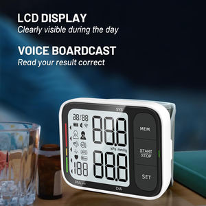 कारखाने की कीमत रिचार्जेबल कलाई बीपी मॉनिटर 24 घंटे आवाज इलेक्ट्रॉनिक डिजिटल कलाई रक्तचाप मॉनिटर - Product Image 5