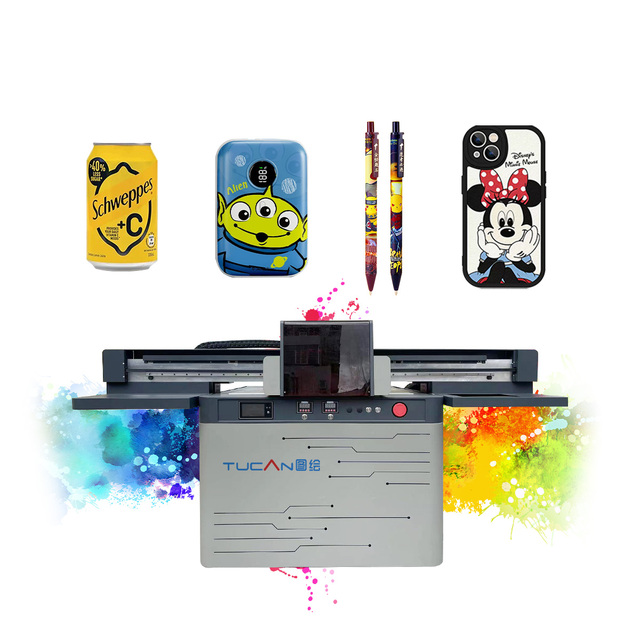 A1 9060 6090 Large Format Phone Case Pen Varnish 3D Rotary UV LED Flatbed Printer Machine Automatic Vision Positioning CCD I3200