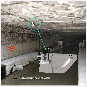 CE fiume tubo sotterraneo rete Radar misuratore di portata del liquido Radar livello dell'acqua 40 metri portata acqua fiume 3 In 1 prodotto sensore