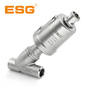 วาล์วปรับมุม ESG แบบยึดติดกับท่อ ทำจากสแตนเลส 304 เชื่อมติดกัน ทนแรงดัน 16 บาร์ วาล์วควบคุมไอน้ำอุณหภูมิสูง แบบ Y ชนิดปิดเปิดได้สองทิศทาง - Product Image 4
