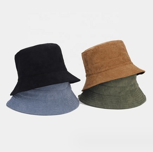 Toptan seyahat kadife balıkçı şapka 3D özel Logo güneş Visor şapkalar yaz düz üst geniş ağız geri dönüşümlü kova şapka - Product Image 2