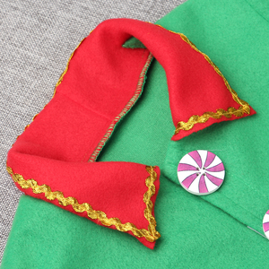Mini Sexy <b>Christmas</b> Elf Costume Kids <b>Christmas</b> Costume Carnival Party Clothes Canary Velvet <b>Dress</b> up Clothes Gift - Product Image 3
