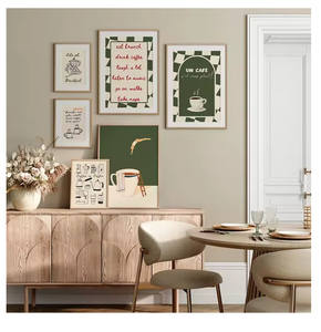 Galleria della cucina alla moda stampa arte da parete decorazione per la casa regalo amante del caffè Poster caffè tela pittura - Product Image 4