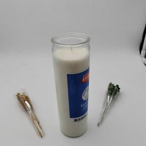 เทียนโบสถ์สูง8นิ้วเทียนสวดมนต์7วันโถแก้วเทียนแก้วเทียนบูชาสำหรับการให้แสงสว่างอย่างต่อเนื่อง - Product Image 2