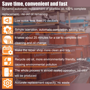 Changeur d'<span class=keywords><strong>huile</strong></span> de fluide de <span class=keywords><strong>Transmission</strong></span> entièrement <span class=keywords><strong>automatique</strong></span> Launch CAT 501S, Machine de changement ATF avec ensemble complet d'adaptateurs ATF - Product Image 5