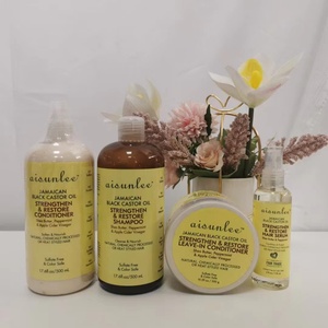 Private Label Black Castor Hair Loss Shampoo Strengthens Hair Black Castor Oil 4 Piece Set Hair Shampoo Set - Product Image 6