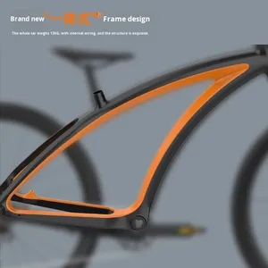 Vélo de route pour adultes en fibre de carbone de 27,5 pouces, léger (14 kg), avec transmission, pour hommes, tout-terrain, plage de sable, VTT, extérieur - Product Image 2