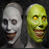 Masque d'Halloween effrayant souriant démons horreur masques faciaux le mal Cosplay accessoires fête mascarade Halloween masque accessoire de vêtements