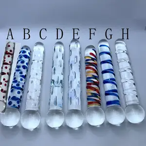 ดิลโด้กระจกแบบเรียบสำหรับผู้ชาย/ผู้หญิงเครื่องนวดจีสปอตของเล่นทางเพศทางทวารหนัก - Product Image 1