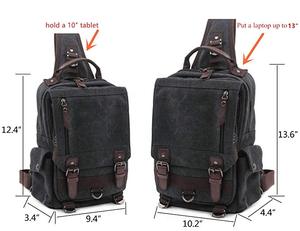 Thiết kế mới Da Messenger Túi sản xuất tại Trung Quốc <span class=keywords><strong>Sling</strong></span> Vai Ba lô - Product Image 3