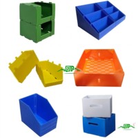 Boîte de transport pliable en carton ondulé en plastique PP personnalisé, pour fruits, recyclable, usage domestique, empilable, étanche, certifiée SGS