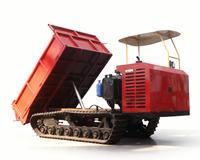 500kg Landwirtschaftlicher Raupendumper, Mini Hydraulischer Kipp-Raupentransporter für Obstgärten