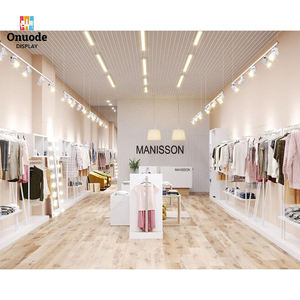 Fashion Women Clothing <b>Display</b> Rack | <b>Wall</b>-<b>Mounted</b> Apparel <b>Cabinet</b> | Island Stand | Custom Retail Store Fixtures Factory - Product Image 3