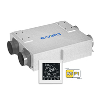 Système de ventilation HRV domestique monté au plafond, unité de récupération de chaleur MVHR, échangeur ERV, système de ventilation d'air frais, récupérateur