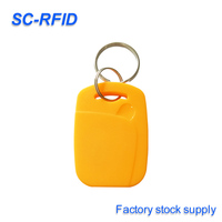 Porte-clés RFID 13,56 MHz 1k étanche en ABS pour contrôle d'accès, puce TK4100 125 kHz sans contact, format carré