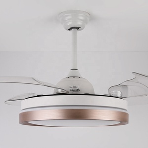 Quạt trần hiện đại cỡ lớn tích hợp đèn LED và điều khiển từ xa, quạt trần có đèn cho phòng khách, quạt 4 cánh có đèn - Product Image 4