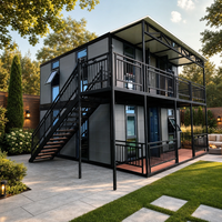 Maison conteneur à 2 étages, 2, 3 ou 4 chambres, luxe, 20 pieds, 40 pieds, maison préfabriquée modulaire, maisons pliantes à vendre, maisons préfabriquées