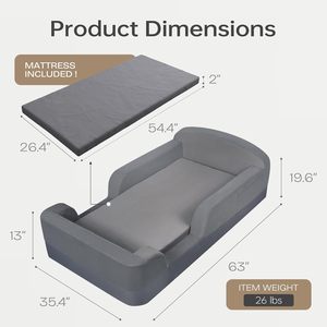 Wholesale Modern Hot Sale Foam <b>Floor</b> <b>Bed</b> for Children Bedroom Furniture Safe Kids Soft Frame <b>Beds</b> With Sponge Mattress Kids <b>Bed</b> - Product Image 5