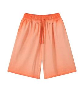 Pantalones Cortos Retro para Hombre, 100% Algodón Ecológico, Cintura Alta con Cordón Ajustable, Tejido de Punto, Lavado Ácido Vintage, 260GSM, Corte Holgado - Product Image 1
