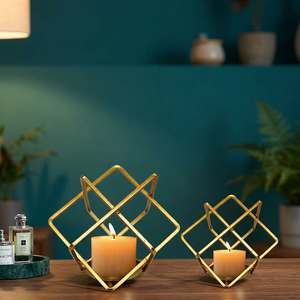 <b>Cheap</b> Metal Luxury Wedding <b>Candle</b> Mold Home Decor Candlesticks Stand Metal in Iron Gold Finished Luxury <b>Candle</b> Holder - Product Image 6