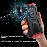 Nouveau Démarreur de Batterie Portable 12V Multifonctionnel pour Véhicules 6000mAh avec Clip Intelligent et Éclairage – Alimentation d'Urgence pour Voitures