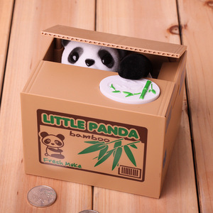 Hucha Electrónica Divertida de Gato Ladrón de Monedas, Caja de Ahorro Automática, <span class=keywords><strong>Huchas</strong></span> Robóticas de Panda Adorables, Regalo para Niños, ¡Venta Caliente! - Product Image 4