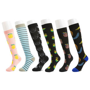 コンプレッションソックスコレクションナーシングソックスニーハイランニングストッキングアスレチックナース20-30Mmhg - Product Image 5