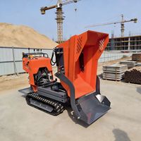 Mini-dumper chenillé durable avec moteur Briggs&Stratton et pompe hydraulique Eaton pour l'exploitation forestière et la construction – Garantie 2 ans