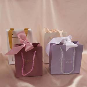 Bolsas de Papel de Lujo para Compras, Bolsas de Regalo de Papel para Joyería, Bolsas de Embalaje con su Propio Logotipo, Fabricante Personalizado - Product Image 1
