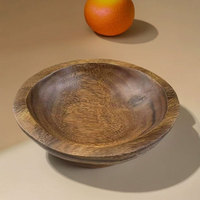 Bol à salade artisanal haut de gamme en bois de cèdre aromatique sculpté à la main, durable, 8 pouces, pour servir les fruits, qualité hôtelière, cadeau, sans BPA