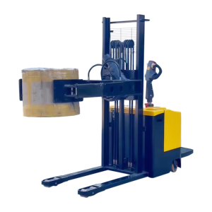 รถยก<span class=keywords><strong>ไฟฟ้า</strong></span>สำหรับยกถังและม้วนวัสดุ รับน้ำหนัก 500 กก. ยกสูงได้ 1.6 ม. สำหรับใช้ในบ้าน อุปกรณ์ขนย้ายม้วนวัสดุ - Product Image 1
