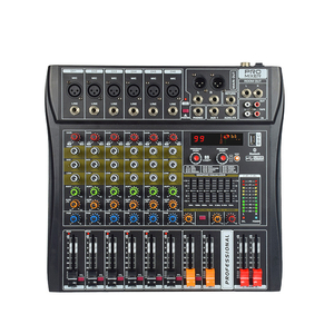 6 kênh khuếch đại DJ <span class=keywords><strong>Mixer</strong></span> điều khiển không dây Microphone blueteeth âm nhạc video máy trộn thiết bị âm thanh/Bộ khuếch đại/loa - Product Image 1