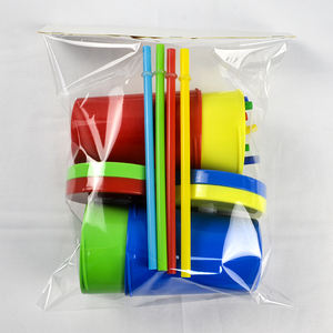 Kırılmaz özel Logo renk gıda sınıfı kullanımlık parti promosyon ve iş hediyeler için pipetli bardak yüksek kaliteli plastik - Product Image 6