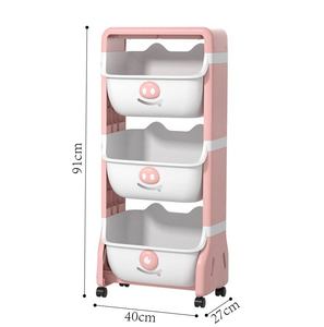 3-Layer Standing Type Mobile Rolling Utility <strong>Cart</strong> for Living Room Storage Organizer Wine <strong>Spice</strong> Coffee Containers - Product Image 2