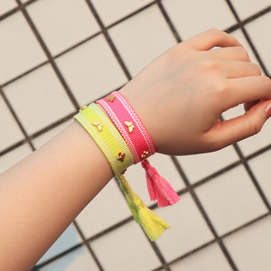 Bracelet de mode créatif fait à la main pour femmes Simple européen américain tissé à la main papillon alliage chaîne gland à la mode en gros - Product Image 4