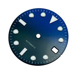 다양한 색상 28.5mm 에나멜 다이얼 부분 SUB 스타일 시계 다이얼 NH35 a 슈퍼 발광 - Product Image 1