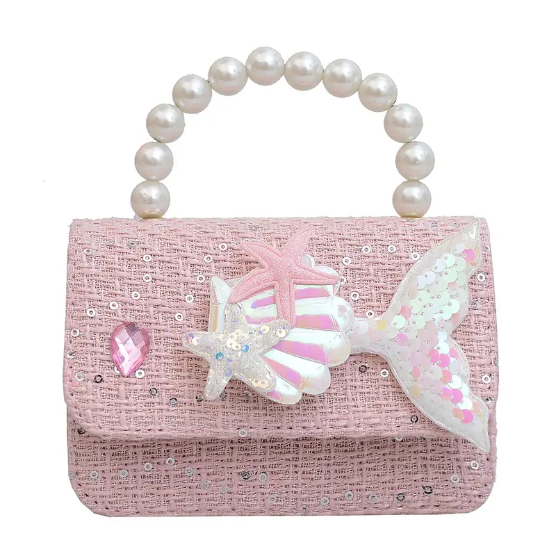 子供のためのカジュアルなラップトップハンドバッグかわいい女の子プリンセススタイルのショルダーバッグキッズ新製品女の子のための素敵な財布
