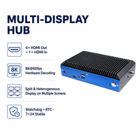 Boîtier Android RK3588 multi-écrans 4K 8K pour affichage numérique publicitaire, lecteur multimédia Android 14 avec 8 Go de RAM