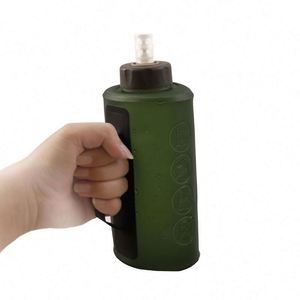 Oem/Odm Folding Water Bottle Foldable <b>1L</b> 1.5L Tpu Running Foldable <b>Kettle</b> Collapsible Soft Water Bottle - Product Image 3