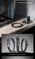 Câble de données tressé USB-A vers USB-C / Type-C vers Type-C 100W à charge ultra-rapide avec boîtier métallique pour PD, idéal pour téléphones mobiles – Fournisseur d'usine
